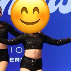 Black Long Sleeve Dance Crop Top and Shorts Set